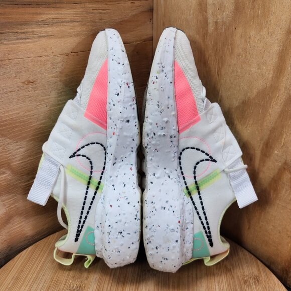 Nike Crater Impact Womens White Running Shoes Sneakers Size 8 - Picture 7 of 9